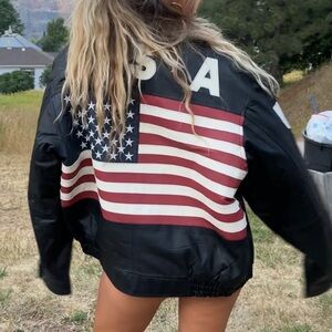 USA leather jacket